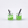 Glass Bottle Pendants X-GLAA-S181-04D-2