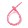 Heart Shape Silicone Cable Zip Ties AJEW-C034-02A-3