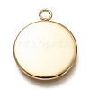 304 Stainless Steel Pendant Cabochon Settings STAS-Z030-01B-G-2