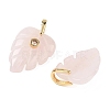 Natural Rose Quartz Pendants GG-CBA105B-01M-G-2