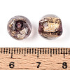 Handmade Gold Foil Glass Beads LAMP-C004-03H-3