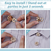 4Pcs Alloy Rhinestone Flower Ornament Buckle DIY-FG0007-77-3
