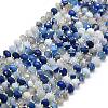 Natural Banded Agate Beads Strands G-P573-A10-01-2