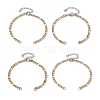 304 Stainless Steel Figaro Chain Bracelet Makings AJEW-JB01284-1