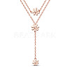 SHEGRACE Brass Tiered Necklaces JN936A-1