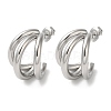 Non-Tarnish 304 Stainless Steel Stud Earrings EJEW-Z026-17P-1