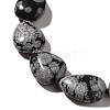 Natural Snowflake Obsidian Beads Strands G-I377-A28-4