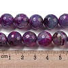 Faceted Natural Fire Crackle Agate Beads Strands G-F447-12mm-N01-5