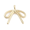 Brass Pave Clear Cubic Zirconia Pendants KK-Z061-20G-01-1
