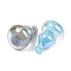 Electroplate & Luminous Opaque Resin Beads RESI-P046-13A-M-4