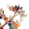 Natural Gemstone Chips & Agate Pedestal Display Decorations DJEW-A001-04G-3