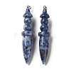 Natural Blue Spot Jasper Big Pendants G-H338-03P-05-1