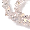 Electroplate Transparent Glass Beads Strands EGLA-P061-04C-AB02-2