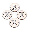 Unfinished Natural Poplar Wood Links Connectors WOOD-S045-140B-01X-1