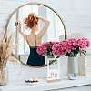 Transparent Acrylic Vertical Earring Display Stands with Wooden Base EDIS-WH0021-48A-6