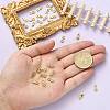 30Pcs Brass Micro Pave Cubic Zirconia Pendants ZIRC-CJ0001-18-4