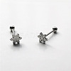316L Surgical Stainless Steel Snowflake Straight Barbell 15 Gauge Piercing Tongue Rings for Women Men FS-WGAECD9-01-5