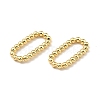 Rack Plating Brass Imitation Round Beading Links Rings KK-G416-55G-2