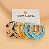 Acrylic Hoop Earrings FS-WG995C7-09-1