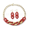 Acrylic Chains Jewelry Set SJEW-JS01288-01-1