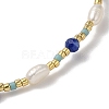 Miyuki Seed Bead and Natural Kyanite Braided Bracelets BJEW-C061-04-2