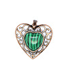 Retro Hollow Natural Malachite Pendants PW-WGAB5DC-11-1