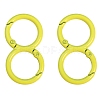 Spray Painted Alloy 8-shaped Keychain Clasps PW-WGE4E28-20-1