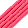 Handmade Polymer Clay Beads Strands CLAY-R089-8mm-Q073-1