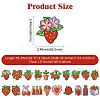 21Pcs 21 Styles Polyester Thread & Non-woven Fabric Iron on Patches DIY-CJ0003-13-2