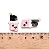Valentine's Day Theme Alloy Enamel Pendants ENAM-T020-50B-02-3
