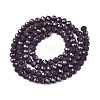 Opaque Solid Color Imitation Jade Glass Beads Strands EGLA-A044-P4mm-D11-3