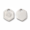 Non-Tarnish 316L Surgical Stainless Steel Charms STAS-H213-52P-1