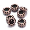 Tibetan Style Alloy European Beads TIBEB-EAA386Y-R-FF-1