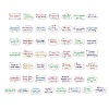 50Pcs Inspirational Cartoon English Word Paper Sticker Label Set DIY-G078-02-1