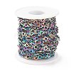 Rainbow Color 304 Stainless Steel Link Chains STAS-P219-08M-2