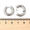 Tarnish Resistant 202 Stainless Steel Huggie Hoop Earrings EJEW-O087-08L-P-2