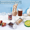BENECREAT 20Pcs Glass Bead Containers CON-BC0007-31A-5