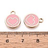 Alloy Enamel Pendants ENAM-Q002-01G-04-3