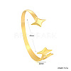 304 Stainless Steel Open Cuff Bangles WGD4AB0-02-2