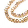 Electroplate Glass Beads Strands EGLA-A034-T1mm-B23-3