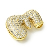 Rack Plating Brass Cubic Zirconia Pendants KK-S378-02G-E-2