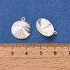 Ion Plating(IP) 304 Stainless Steel Pendant Pointed Back Rhinestone Settings STAS-U025-05E-S-3