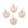 Ion Plating(IP) 304 Stainless Steel Charms EJEW-L238-03C-RG-1