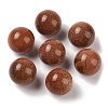 Synthetic Goldstone No Hole Sphere Beads G-K353-04D-25-1