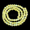 Imitate Austrian Crystal Bicone Frosted Glass Beads Strands EGLA-A039-T4mm-MB21-3