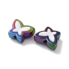 UV Plating Rainbow Iridescent Acrylic Beads OACR-H112-19D-2