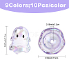 10Pcs Transparent Acrylic Bead Caps TACR-YW0003-23A-3