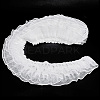 5 Yards Polyester Pleated Flower Lace Trim OCOR-GF0003-89A-7