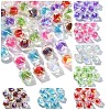 10Pcs Two Tone UV Plating Rainbow Iridescent Acrylic Beads TACR-YW0002-33G-2