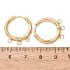 304 Stainless Steel Huggie Hoop Earring Findings STAS-D183-03B-G-2